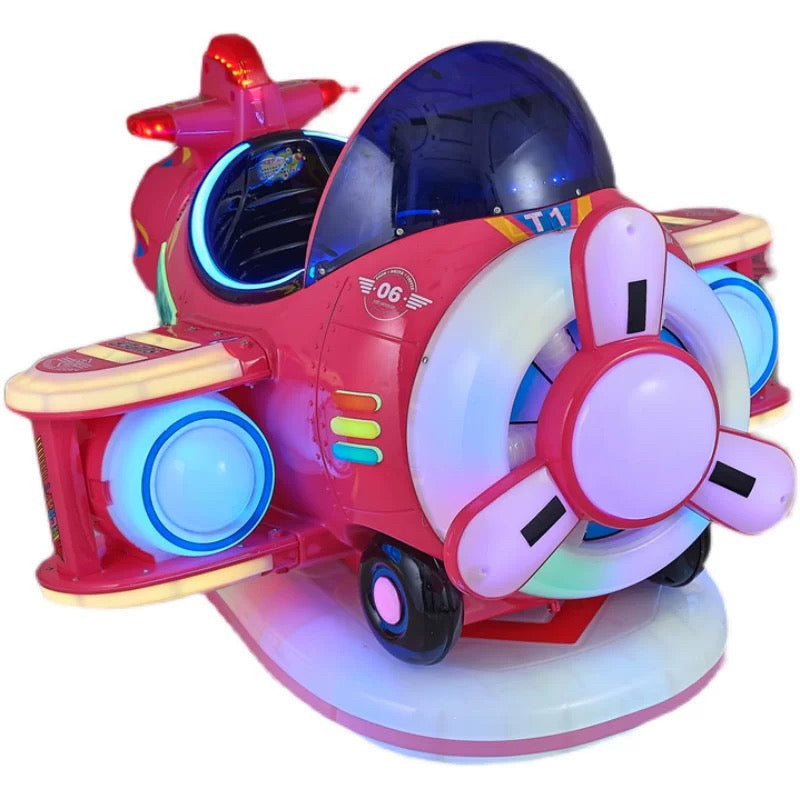 Rotating Small Aircraft Ride for Kids Coin Operation