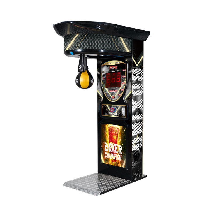 Black Gold Boxing Punch Machine Arcade Game