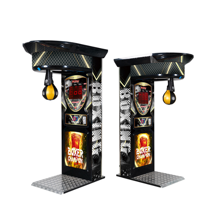 Black Gold Boxing Punch Machine Arcade Game