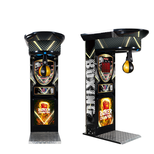Black Gold Boxing Punch Machine Arcade Game